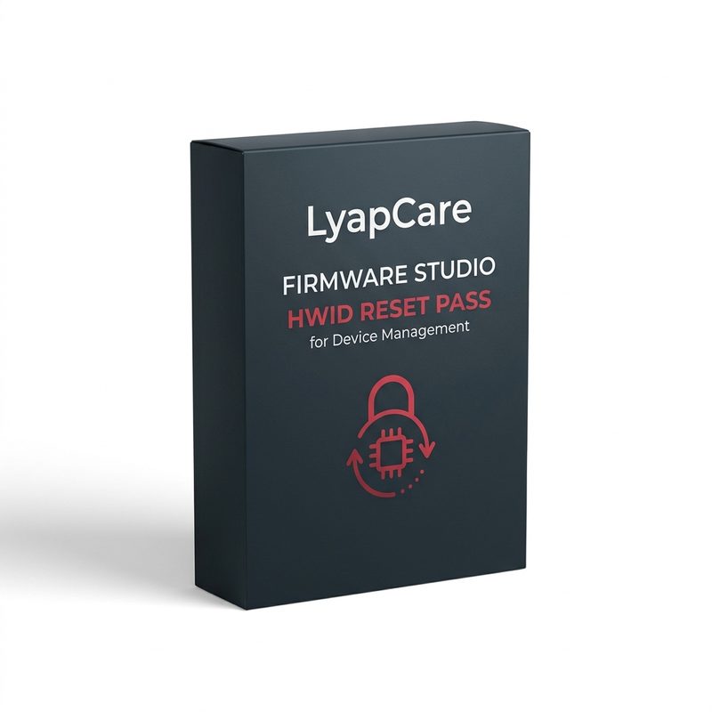 LyapCare Firmware Studio - Hardware ID (HWID) Reset Pass